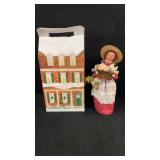 Byers Choice Wonan With Flowers