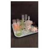Tray Lot Of Miscellaneous Glassware