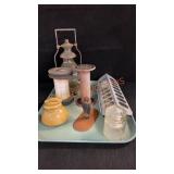 Tray Lot Decorative Items