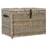 Wicker Storage Trunk