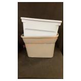 2 Sterilite Totes No Lids