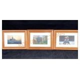 3 Framed Prints 6 1/2"x 8 1/2"