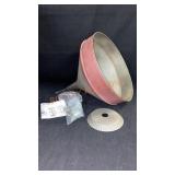 Funnel Shape Hanging Light 12 1/2"D