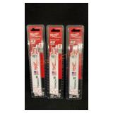 3 Milwaukee Sawzall Blades NIP