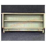 Wooden Wall Shelf Unit 31 1/2"x 16"