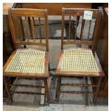 2 Caned Bottom Chair