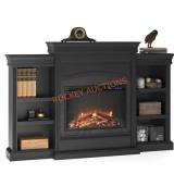 Electric Fireplace with Mantel