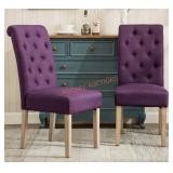 2ct Purple Dining Chairs