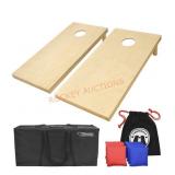 Natural Wood Cornhole