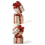 Pre-Lit Gift Box Stack