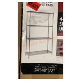 4-Shelf Wire Shelving Unit