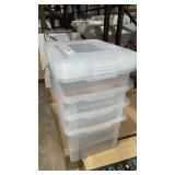 4pc Iris Legal Size Storage Tote