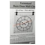 Barn Door Wall Clock