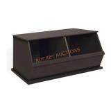 2-Bin Stackable Storage Cubby