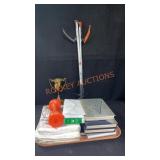 Misc Vintage Lot: Trophy, Year Books, Sheets, etc