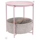 Amazon basics round storage end table