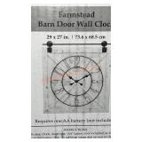 Barn Door Wall Clock