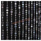 3ft x 6ft Iridescent Faux Crystal Beaded Curtain