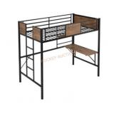 Metal loft bed