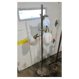 61.5" Vintage Floral Floor Lamp