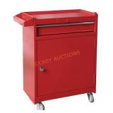 Big Red Rolling Metal Cart