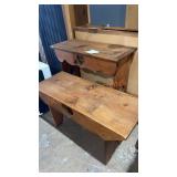 Vintage Heart-Shaped Bench & Console Table