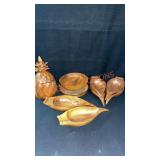 8pc Wooden Serveware