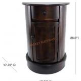 Vintage Cherry 1-Door and 1-Drawer End table