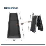 Folding plastic dog ramp