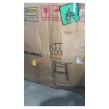 Faux leather accent chair