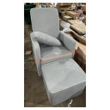 40" Swivel Rocking Chair with Ottoman