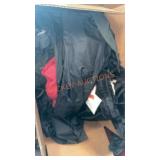 Box lot of pants light coats