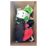 Misc box of hats gloves