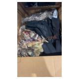 Box lot clothes and gloves