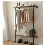 Industrial pipe cloths rack