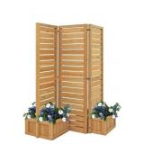 Privacy Screen with Planters