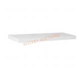 24 in. L x 7.75 in. W Slim Floating White Shelf