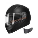 GLX GX11 Full Face Helmet Matte Black Large