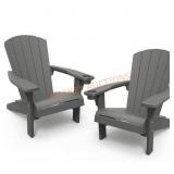 Keter 2 Pack Alpine Adirondack Resin Outdoor
