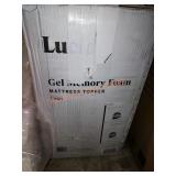 Lucid Queen 3in Gel Memory Foam Mattress Topper