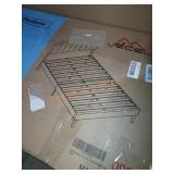 Twin Beige Upholstered Platform Bed