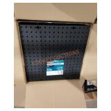 Box Of Black Plastic Pegboard