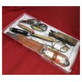 Lot Of Vintage Knives, Watches, Misc