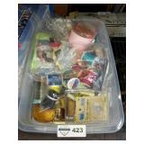 Box Lot of Sewing Supplies