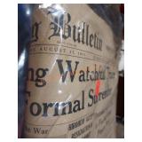 Vintage Newspaper End Of War