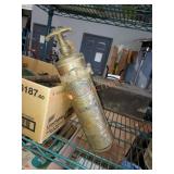 Antique Brass Fire Extinguisher