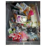 Tote Of Various Wrapped Toys, Spiderman Napkins