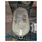 Antique Cast Iron Griddle & Mirror Lot