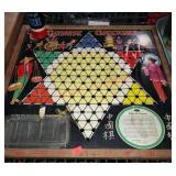 Vintagw Chinese Checker Board & Pick Up Sticks