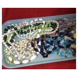 Tray Lot Of Necklaces
